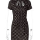 Polka Dot Short Sleeve Sexy Mini Dress Women Elegant Summer Fashion Lace-up Bodycon Club Party Dress Female Clothes