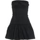 Summer Fashion Folds Dress Women Chest Wrap Sleeveless Skinny Sexy Midnight Simple Classic Prom Party Chic Mini Bodycon