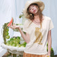 Women's Chic T‑Shirt with Cheetah Graphic Print, V‑Neck Short Sleeve Slim Fit Tee for Summer, Fashion Daily Wear Top