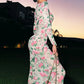 Bodycon Long Sleeve Half High Collar Print Zipper Elegant Maxi Dress Women Slim High Waist Sexy Dress Ladies Outfits