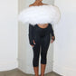 Furry Slash Neck Jumpsuit Woman Sexy Hollow Patchwork Full Sleeve Backless Skinny Hottie Street Autumn New Overalls