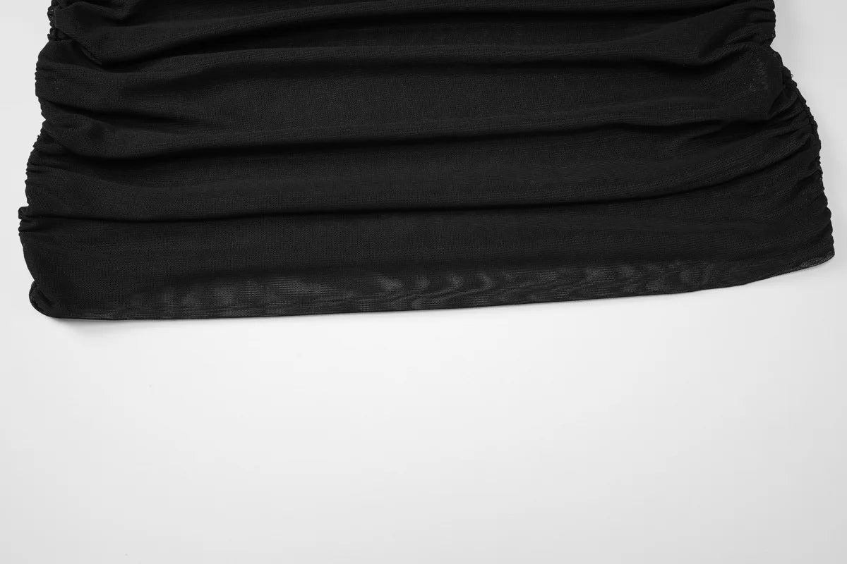 Sexy Summer Maxi Dresses Mesh 2 Piece Set Deep V Neck Backless Dress with Skirt 2026 Woman Clothing