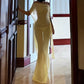 Sexy See Through Mesh Vacation Dresses Yellow Off Shoulder Backless Long Maxi Dress 2026 Fashion Trends Woman