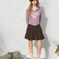 Women's Cropped Hooded Graphic Tee with Deer Print, Long Sleeve Casual Top for Everyday Wear
