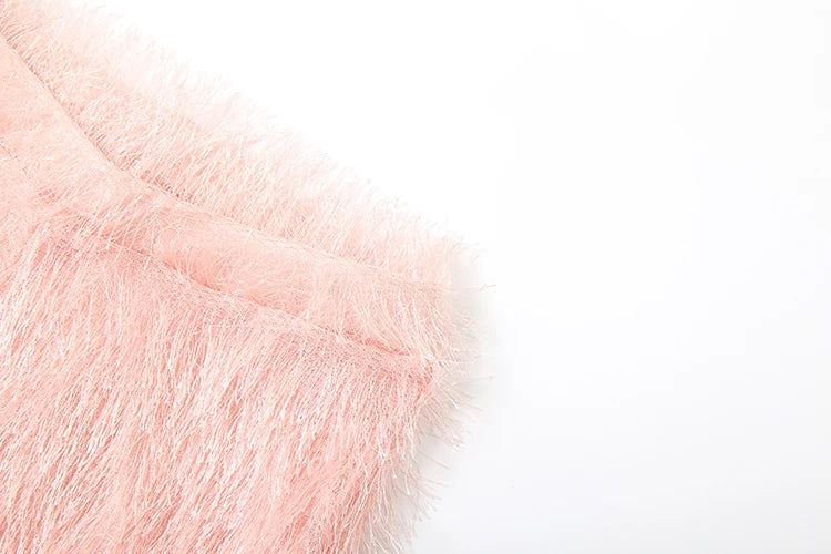 Furry Casual Straight Pants Women Y2K Simple Autumn Trend Basic Wild Streetwear Sweatpants Skinny Hipster Trousers