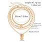 Vintage Multilayer Coin OT Buckle Pendant Choker Necklace for Women Trendy Collar Punk Flat Snake Chain Aesthetic Jewelry Gift