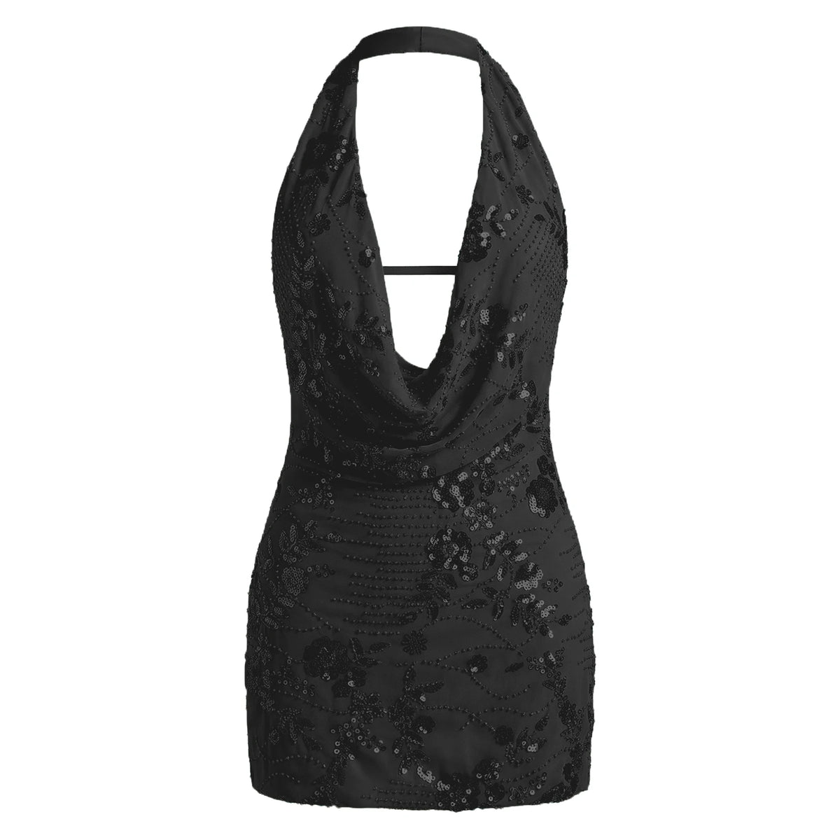 Sexy Sequin Gliters Bodycon Mini Dresses Women Deep V-neck Backless Shining Dress Female Party Clubwear Vestidos Gown