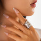 27 Styles Unique Exaggerated Big Flower Starfish Moon Rings Women Punk Geometric Adjustable Finger Ring Grunge Jewelry