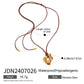 Trendy Stainless Steel Waterproof Irregular Geometric Metal Wax Rope Necklace Gold Silver For Women Jewelry Gift