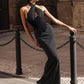 Sexy Backless Long Dress Woman Polka Dot Print Cross Bandage Halter Sleeveless Bow Decoration High Waist Elegant Vestidos