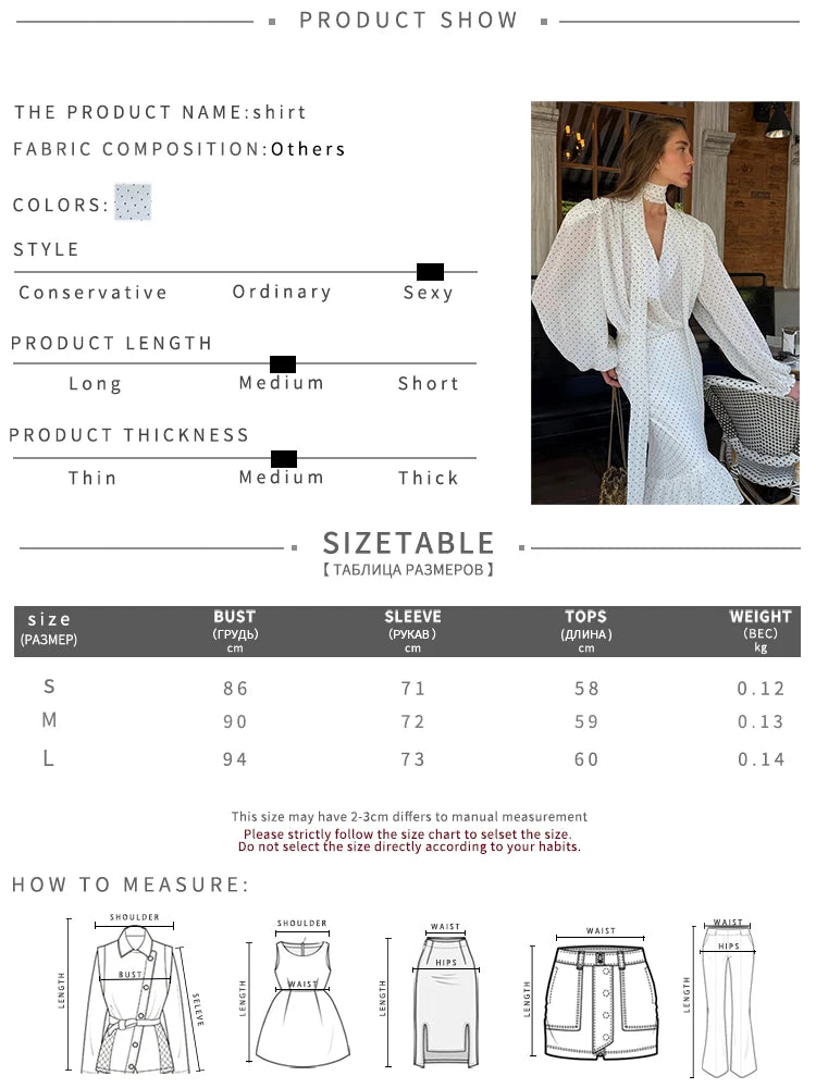 Polka Dot Print Mesh 2 Piece Set Women Trend Cross V-Neck Full Sleeve Tops+Ruffled Patchwork Skirt Elegant Party Suit