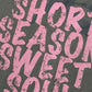 Women's Strawberry Letter Print Ribbed Knit T-Shirt, Cute Slim Fit Casual Streetwear Crop Top, 2 Colors Available