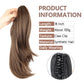 Synthetic Long Wavy Ponytail Hair Extensions Brown Black 18Inch Claw Clip Pony Hairpiece For Daily Use Hair Accessories