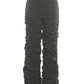 Casual Fashion Long Pants Woman Button Low-Waist Folds Design Hot Girls High Street Versatile Style Classic Buttoms