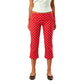 Women Y2K Trendy Low Waist 3/4 Length Capri Trouser Fold Over Waist Tie Side Drawstring Slim Fit Streetwear Lounge Pants
