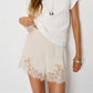 Women Satin Silk Lace Trim Shorts Silky Low Rise Boxer Shorts Y2k Teen Girls Cute Y2K Coquette Lounge Slip Bottoms