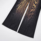 See Through Tiger Print 2-Piece Set Women o-Neck Halter Backless Bandage Vest+Trousers Elasticity Sexy Midnight Suits