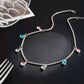 Sweet Colorful Rhinestones Pendant Choker Necklace for Women Cute Adjustable Clavicle Chain Y2K Jewelry Accessories