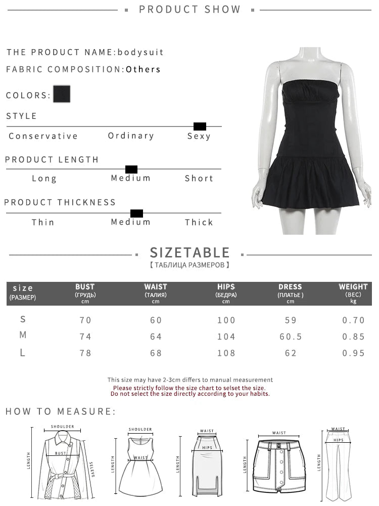 Summer Fashion Folds Dress Women Chest Wrap Sleeveless Skinny Sexy Midnight Simple Classic Prom Party Chic Mini Bodycon