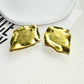 New Rhombus Geometric Alloy With Big Stone Stud Earrings For Women Jewelry Gorgeous Daily Collection Earrings Accessories