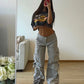 Multi-pocket Baggy Cargo Pants Streetwear Y2k Fashion Pants for Womens Bottoms 2023 Fall Winter Sweatpants