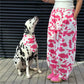 Harajuku Women Cow Print Zebra Print Baggy Wide Leg Pants Elastic High Waist Pleated Oversized Casual Long Trousers