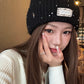 Y2K Sweet Star Sequin Warm Solid Knit Beanie For Women