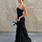Metal Buckle Patchwork Dress Women Fashion Classic Backless Sleeveless Elegant Chic Banquet Party Street Maxi Bodycon