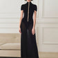 Button Hollow Short Sleeve Maxi Dress White Black Vintage Elegant Dresses for Women Clothes 2026