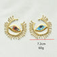 Baroque Style Vintage Resin Big Eyes Dangle Earrings For Women Jewelry New Arrival Fashion Exaggerated Lady Ears' Accessories
