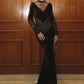 Lace Patchwork Long Dress Woman Autumn Trend o-Neck Full Sleeve High Waist Robe Midnight Prom Party Elegant Vestidos