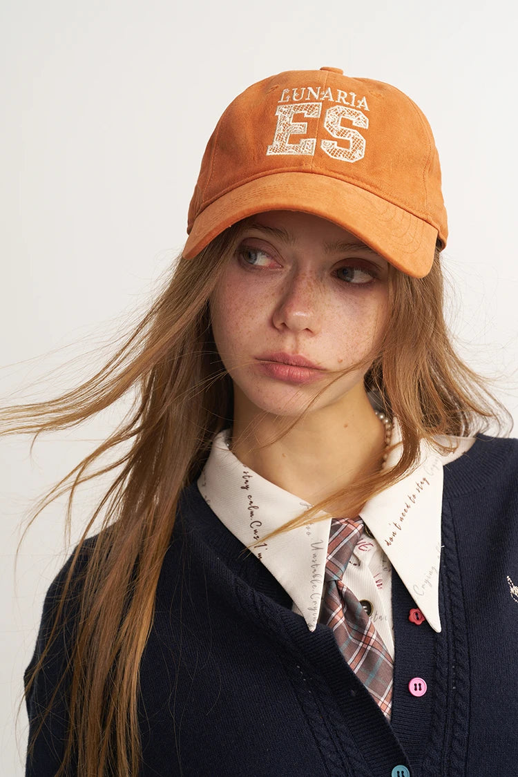 Brown Baseball Cap with Letter Embroidery, Casual Adjustable Sun Hat for Everyday Outdoor