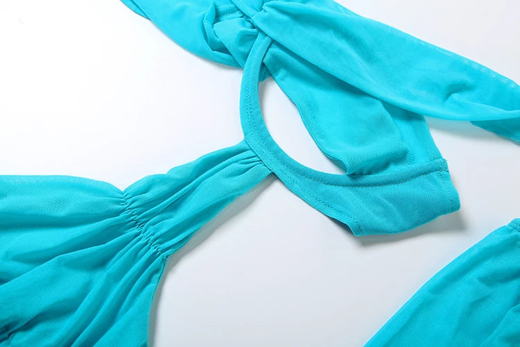 Hollow Slash Neck Dress Women See Through Coquette Sleeveless Sexy Patchwork Skinny Stretch Midnight Tassel Bodycon