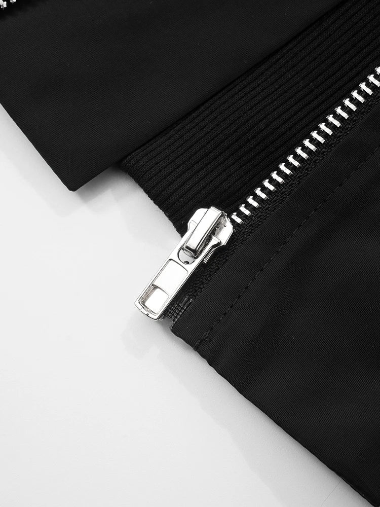 Zip O-Neck Top Women Snap Fastener Loose Casual Sleeveless Sexy Midnight Street Versatile Summer Trend Hottie Clothes