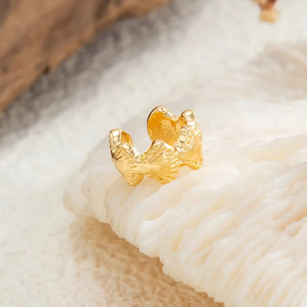 1PC Trendy Minimalism Gold Color Metal Clip Earrings Women Elegant Romantic No Piercing Earrings Banquet Wedding Jewelry Gifts