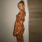 Leopard Print Mesh Sheer Backless Long Dresses Sexy Going Out Vacation Outfits for Women Beach Party Dress