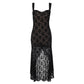 Irregular Hem Sleeveless Long Dresses Lace Black Party Dress Valentines Clothes Women Sexy Night Out Outfits