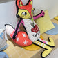 2025 Autumn New Arrival Playful Classic Fox-Shaped Colorful Soft Cushion