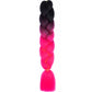 24 Inch Jumbo Box Braids Extensions Synthetic Braiding Hair DIY Hair Braids For Children Pink Purple Yellow Gray