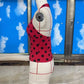 Women Polka Dot Halter Top Deep V Neck Sleeveless Backless Slim Fit Cropped Tank Top Vintage Y2K Summer Party Camisole