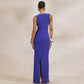 Deep V Neck Sleeveless Maxi Dress Woman Clothing Elegant Evening Dresses Wedding Party