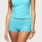 Y2K Retro Rivet Stud Decor Low Waist Shorts Women Stretch Slim Bodycon Mini Hot Pants Casual Clubwear Booty Shorts