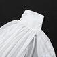 White Mesh Sheer 2 Piece Set Turtleneck Flared Sleeve Top Split Skirt Sexy Outfits Women's Matching Sets