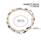2pcs New Trendy Natural Stone Chain Necklace Set for Men Hip Hop Double Layer Wooden Beaded Choker Jewelry on the Neck