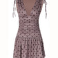 Polka Dot Halterneck Frill Mini Dress Woman Clothing Sexy Summer Dresses 2026