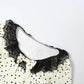 Daily Tank Top Women Sweet Lace Patchwork Trend Bow Applique Polka Dot Print Short Sleeve Patchwork Chic Party Club Tess