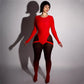 Women Night Club Bodysuit Crew Neck Long Sleeve Backless Solid Color Jumpsuit Sexy Skinny Bodycon Sleepwear