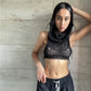 Hooded Sleeveless Knitted Sweater Vest Streetwear Fashion Sexy Y2k Crop Top Autumn Clothes Women 2023