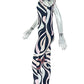 Zebra Print Jumpsuit Women o-Neck Sexy Hollow Off shoulder Sleeveless Skinny Peach Hip Hottie Street Fashion Overalls