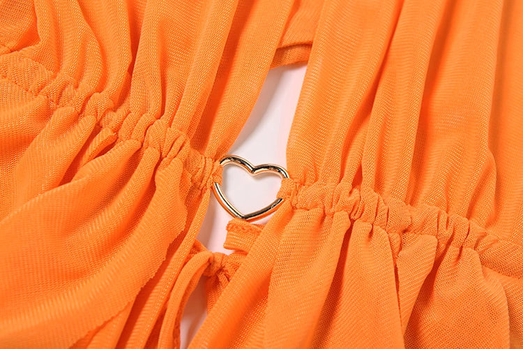 Sexy Tank Tops Women Tassel Irregular Hem Halter Lace-Up Love Metal Ring Skinny Backless Sleeveless Midnight Camisole